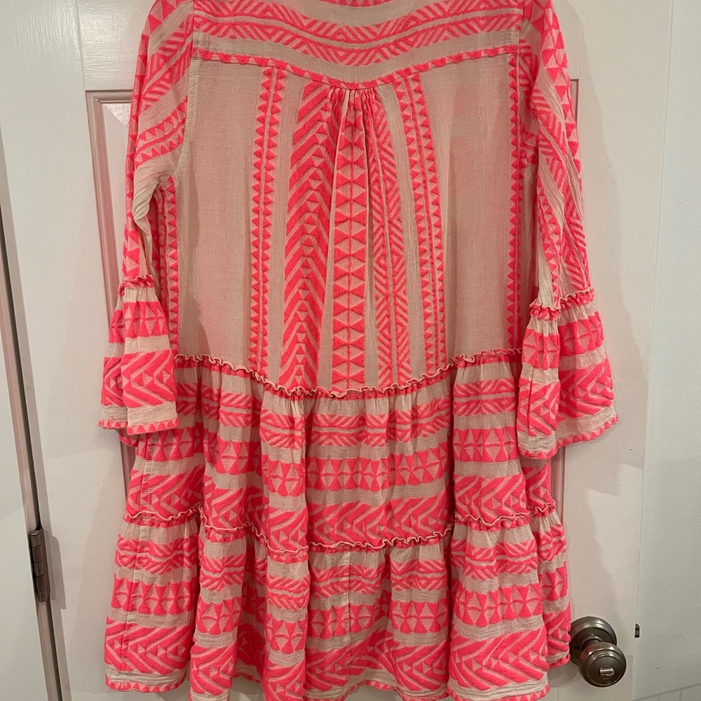 Devotion TWINS Neon Pink & Cream Geometric Tunic - Picture 6 of 6
